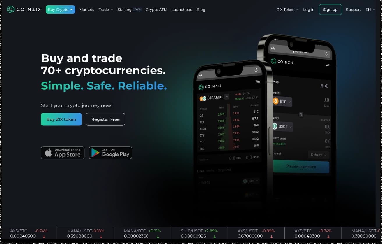 Exchange Website